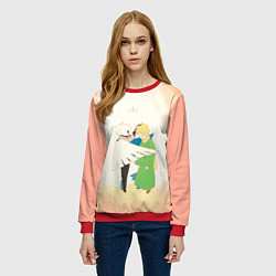 Свитшот женский Дитя Света и Маленький Принц Sky: Children Of The, цвет: 3D-красный — фото 2