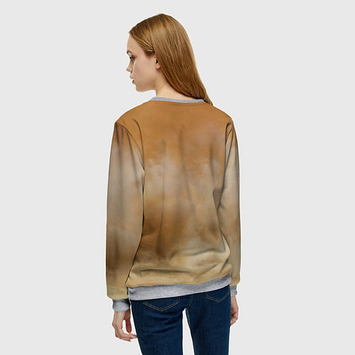 Женский свитшот BAY HORSE гнедой конь / 3D-Меланж – фото 4