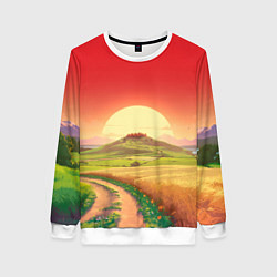 Женский свитшот Дорога к солнцу