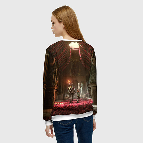 Женский свитшот Амиция и Гуго A Plague Tale Requiem / 3D-Белый – фото 4