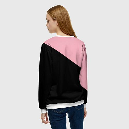 Женский свитшот BLACKPINK BIG LOGO / 3D-Белый – фото 4