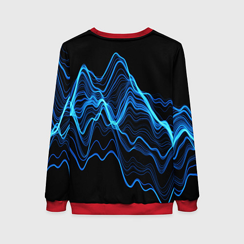 Женский свитшот Сейлор Меркурий -гениальная школьница / 3D-Красный – фото 2