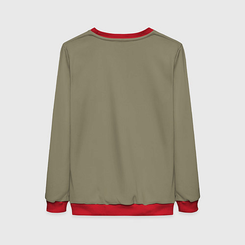 Женский свитшот Король котов Мейн-кун / 3D-Красный – фото 2