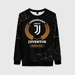 Свитшот женский Лого Juventus и надпись Legendary Football Club на, цвет: 3D-черный