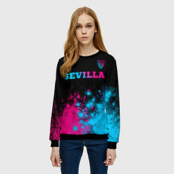 Свитшот женский Sevilla Neon Gradient, цвет: 3D-черный — фото 2