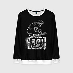 Свитшот женский Linkin Park граффити, цвет: 3D-белый