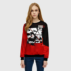 Свитшот женский Больше чем любовь - Stigmata, цвет: 3D-черный — фото 2