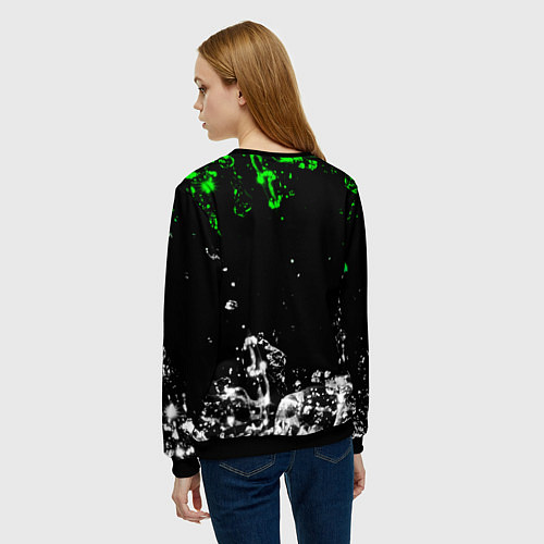Женский свитшот Нилето niletto текстура воды / 3D-Черный – фото 4