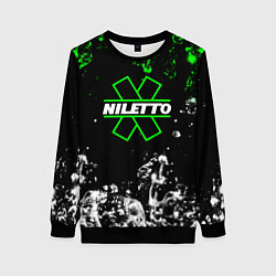 Женский свитшот Нилето niletto текстура воды
