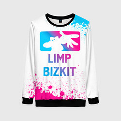 Свитшот женский Limp Bizkit Neon Gradient, цвет: 3D-черный