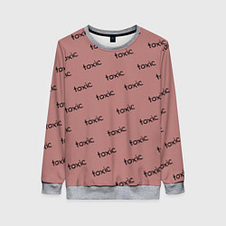 Женский свитшот Tоксичный