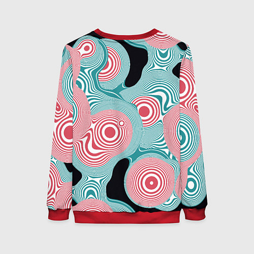 Женский свитшот Кицунэ-маска / 3D-Красный – фото 2