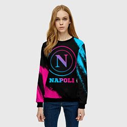 Свитшот женский Napoli FC Neon Gradient, цвет: 3D-черный — фото 2