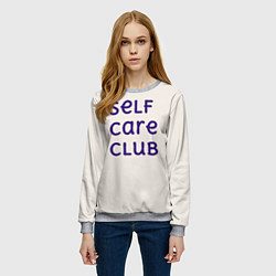 Свитшот женский Self care club, цвет: 3D-меланж — фото 2