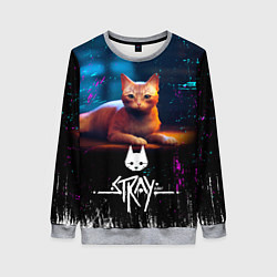 Свитшот женский Stray Cat: Бродячий Кот, цвет: 3D-меланж