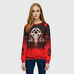 Свитшот женский HIM star, цвет: 3D-красный — фото 2