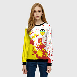 Свитшот женский Valencia Краска, цвет: 3D-черный — фото 2