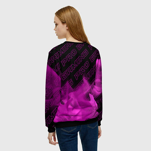 Женский свитшот Stray pro gaming: символ сверху / 3D-Черный – фото 4