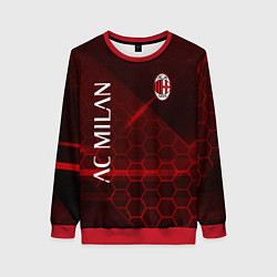 Свитшот женский Ac milan Соты, цвет: 3D-красный