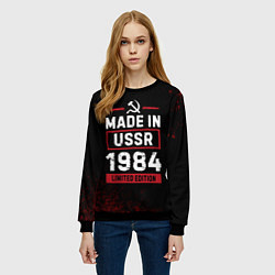 Свитшот женский Made in USSR 1984 - limited edition, цвет: 3D-черный — фото 2