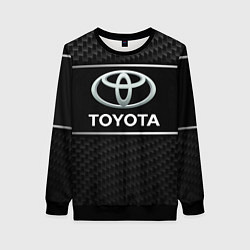 Свитшот женский Toyota Карбон, цвет: 3D-черный