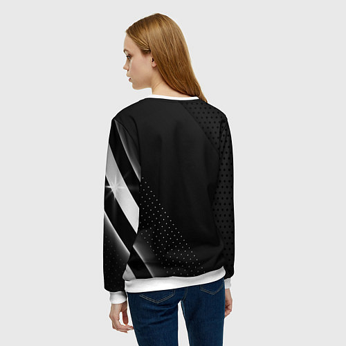 Женский свитшот Land rover Абстракция / 3D-Белый – фото 4