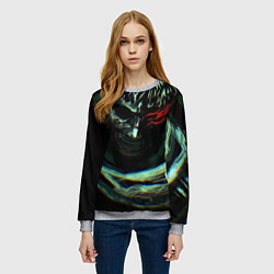 Свитшот женский Берсерк Гатс В Плаще, цвет: 3D-меланж — фото 2