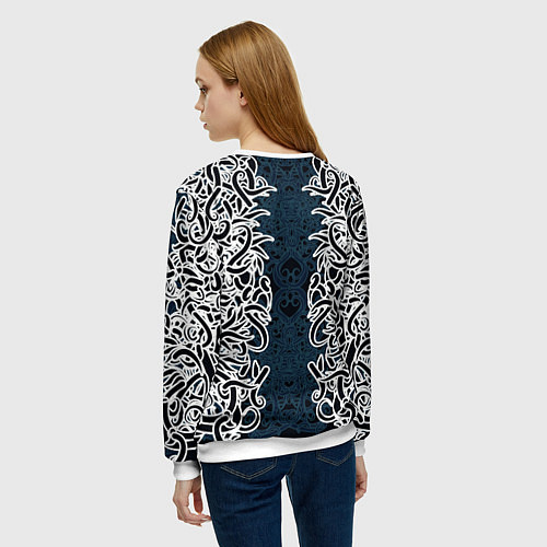 Женский свитшот Белый шум / 3D-Белый – фото 4