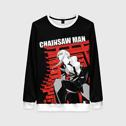 Свитшот женский Chainsaw - Макима, цвет: 3D-белый