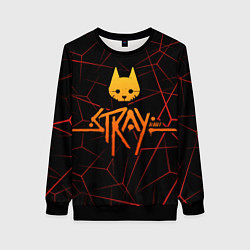 Женский свитшот Stray cat игра блуждающий кот