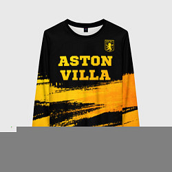 Женский свитшот Aston Villa - gold gradient: символ сверху