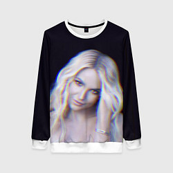 Свитшот женский Britney Spears Glitch, цвет: 3D-белый