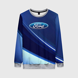 Свитшот женский Ford - абстракция, цвет: 3D-меланж