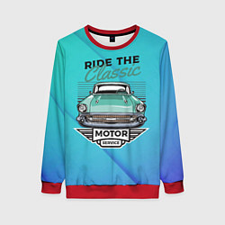 Женский свитшот Ride the classic - ретро авто
