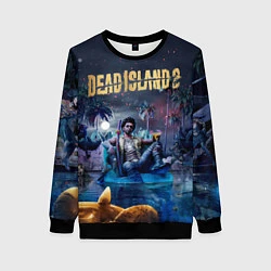 Свитшот женский Dead island 2 герой в ночи, цвет: 3D-черный