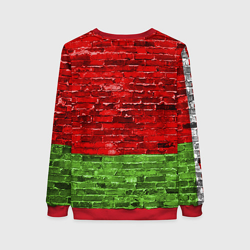 Женский свитшот Зубр / 3D-Красный – фото 2