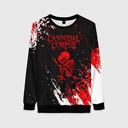 Женский свитшот Cannibal Corpse -краска