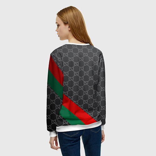 Женский свитшот В стиле gucci / 3D-Белый – фото 4
