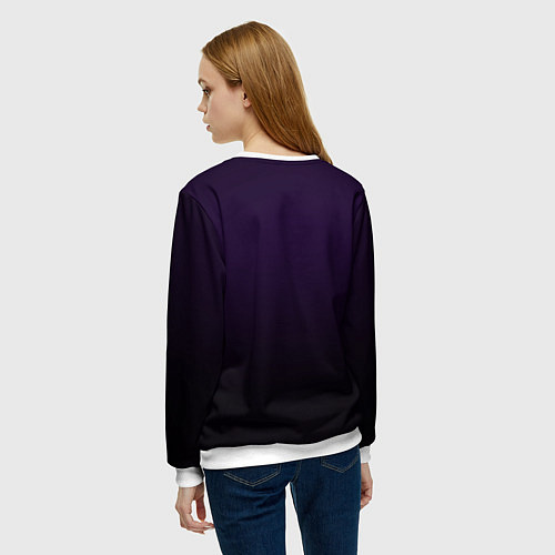 Женский свитшот Undertale heart neon / 3D-Белый – фото 4