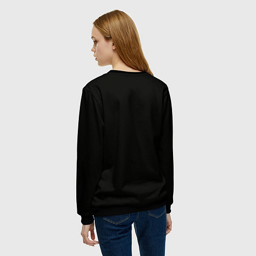 Женский свитшот Цветные рыбки знака зодиака / 3D-Черный – фото 4