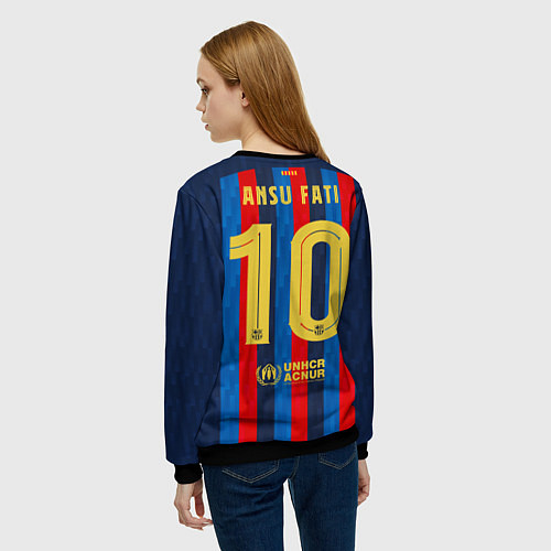Женский свитшот Фати Барселона форма 20222023 / 3D-Черный – фото 4