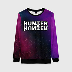 Свитшот женский Hunter x Hunter gradient space, цвет: 3D-черный