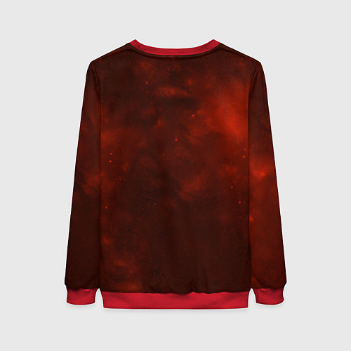 Женский свитшот ПИРО элемент Genshin Impact / 3D-Красный – фото 2