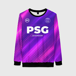 Свитшот женский PSG legendary sport grunge, цвет: 3D-черный