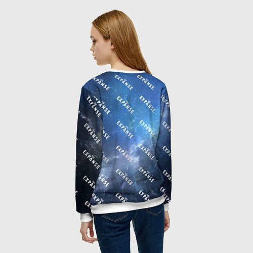 Женский свитшот The Expanse pattern / 3D-Белый – фото 4