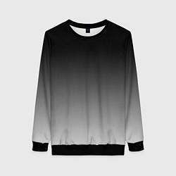 Свитшот женский Серый градиент, цвет: 3D-черный