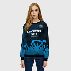 Свитшот женский Leicester City legendary форма фанатов, цвет: 3D-черный — фото 2