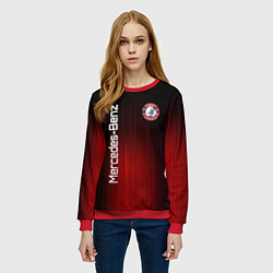 Свитшот женский Mercedes-Benz art, цвет: 3D-красный — фото 2