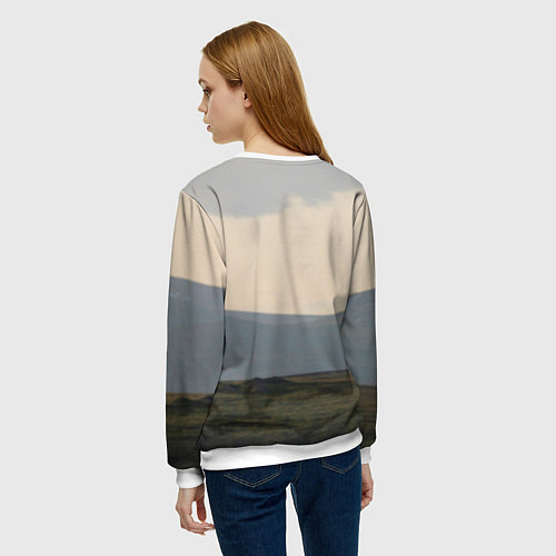 Женский свитшот Чайка / 3D-Белый – фото 4