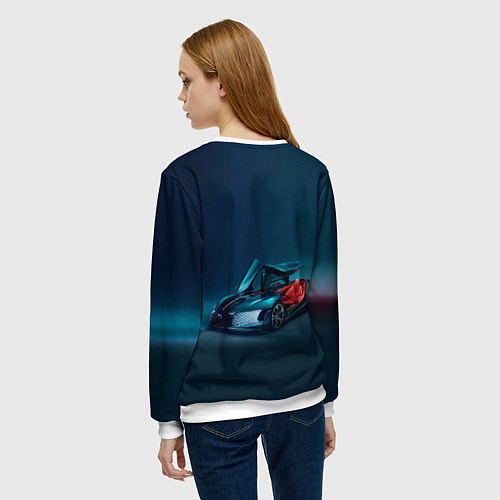 Женский свитшот Citroen DS Spirit Concept / 3D-Белый – фото 4
